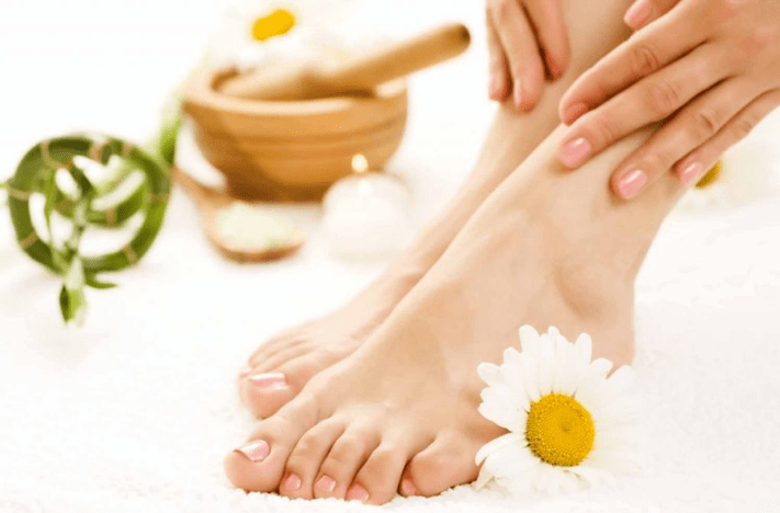 L'hygiène personnelle règne une prévention des champignons dans les jambes